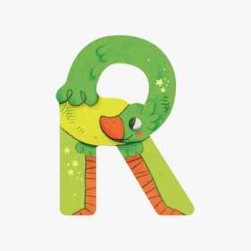 Lettre autruche R (vert)