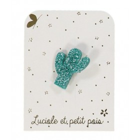 Broche - Cactus émeraude