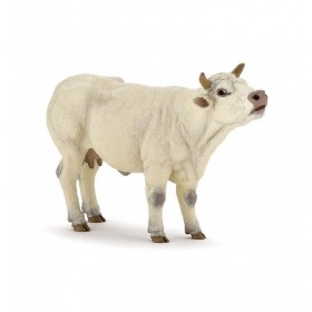 Vache charolaise meuglant -...