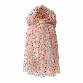 Cape à pois multicolores