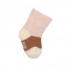 Chaussettes en tissu éponge GOTS - Rose poudré/caramel T 15-18 (Lot de 3)