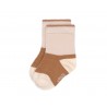 Chaussettes assorties GOTS - Rose poudré/caramel T 15-18 (Lot de 3)