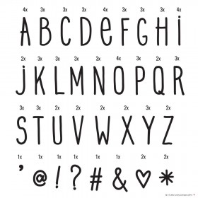 Set de 85 lettres pour...