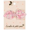 Barrette mini noeud lapin - Liberty Mitsi Orchidée