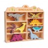 Set animaux de bois dinosaures TLT
