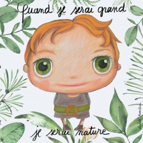 Tableau 15x15 Nature garçon