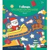 T'choupi : stickers en mousse, 4 tableaux à décorer - Noël