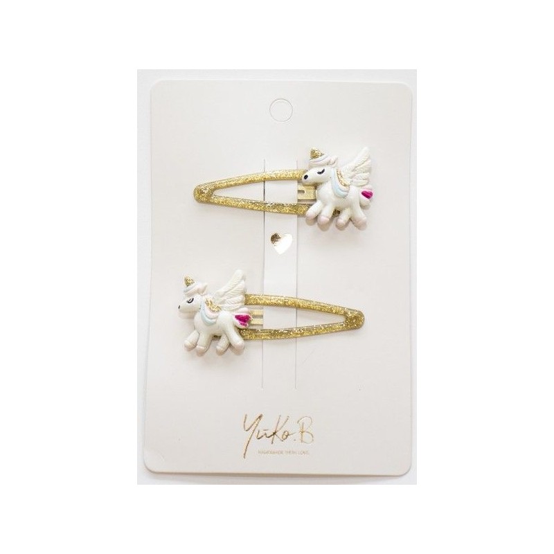 Barrettes Stellar - Paire de licornes