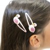 Barrettes - Paire de cygnes