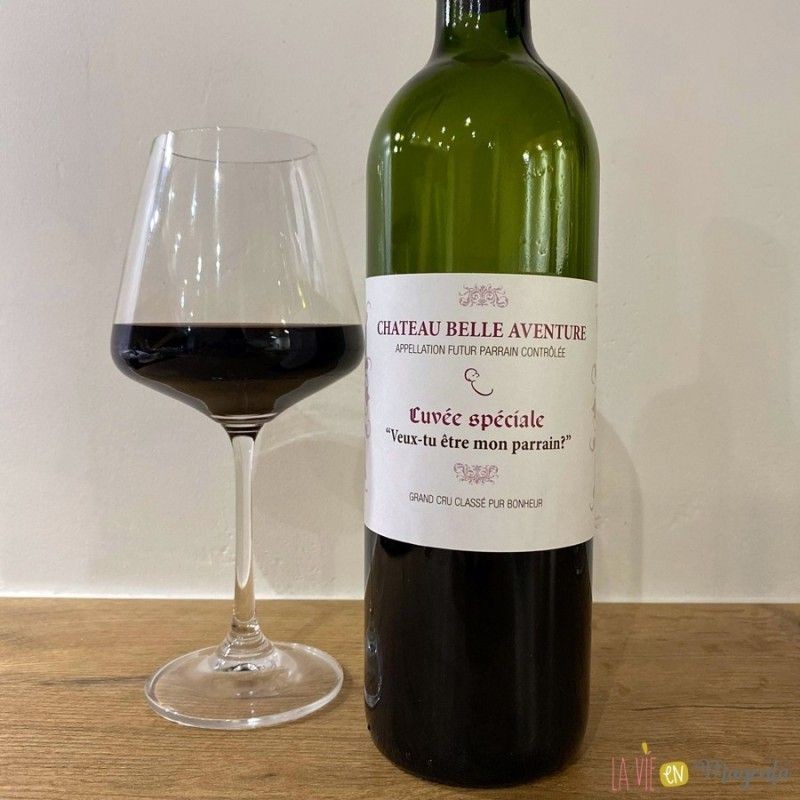 Etiquette de vin - Demande parrain Etiquette de vin - Demande parrain