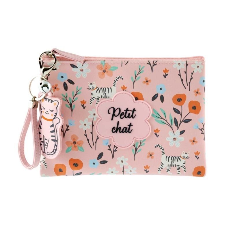 Set trousse à tout PAIX + porte-clés - Petit Chat