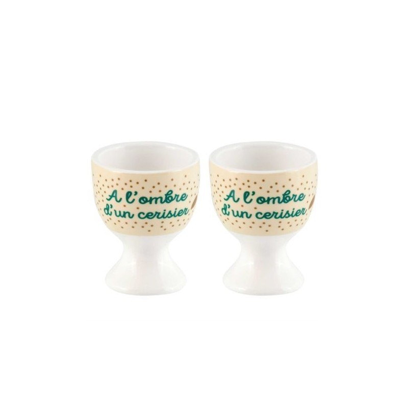 Set de 2 coquetiers - A l'ombre d'un ceriser