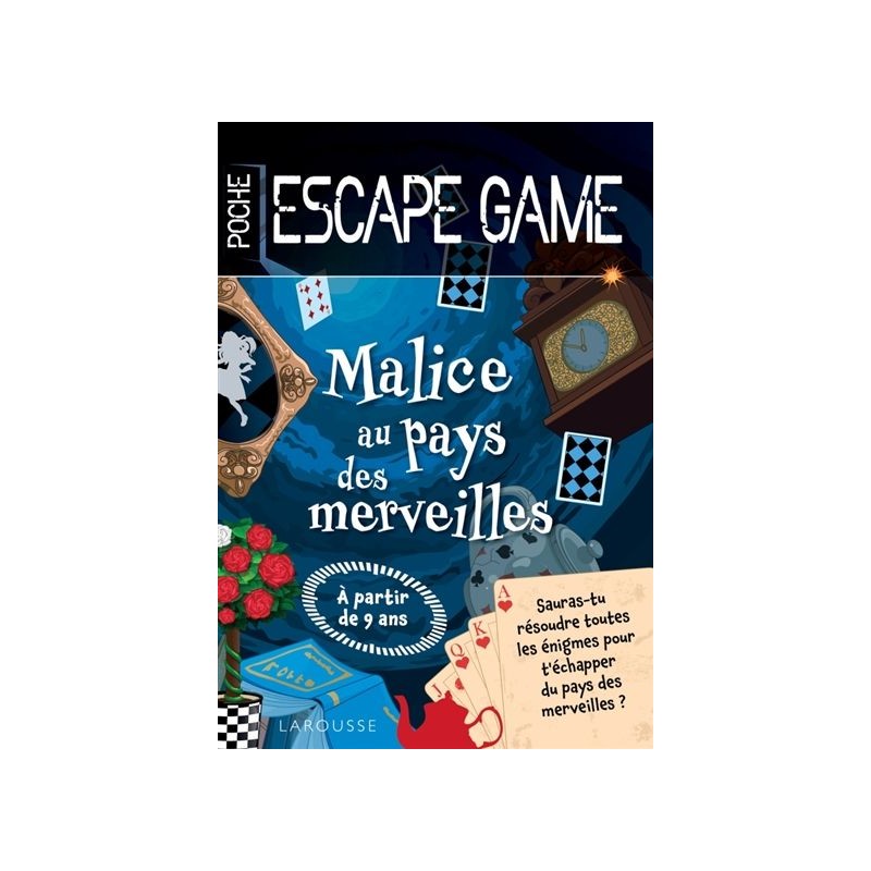 Escape game de poche junior : Malice au pays des Merveilles