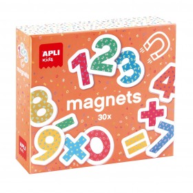 30 magnets en bois - chiffres