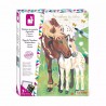 Peinture au numéro aquarelle - Chevaux