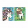 Peinture au numéro aquarelle - Chevaux