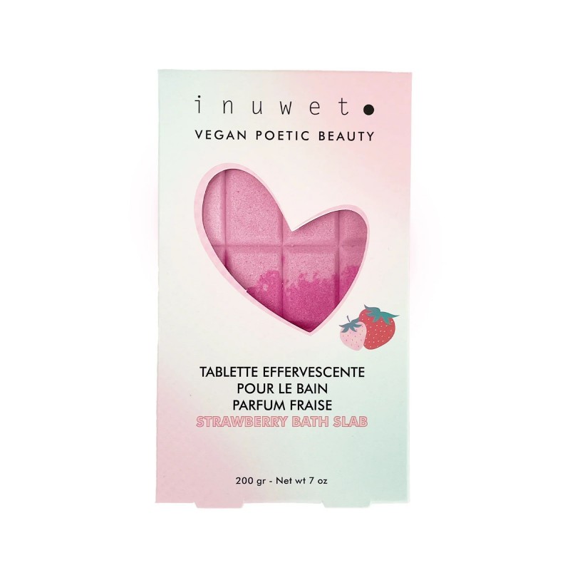 Tablette de bain effervescente inuwet - Fraise