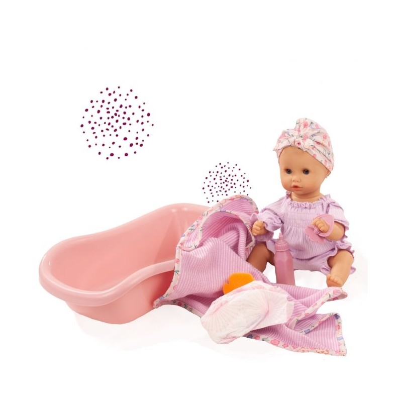 Sleepy Aquini Girl Bliblablume - Poupon de bain avec baignoire et accessoires