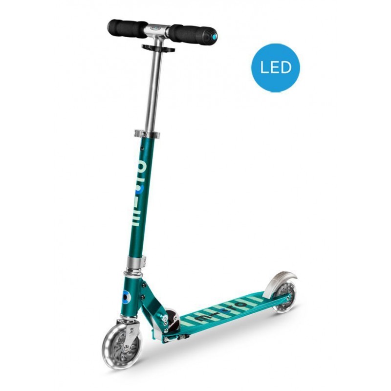 Trottinette Micro - Sprite LED Pétrole rayé Trottinette Micro - Sprite LED Pétrole rayé