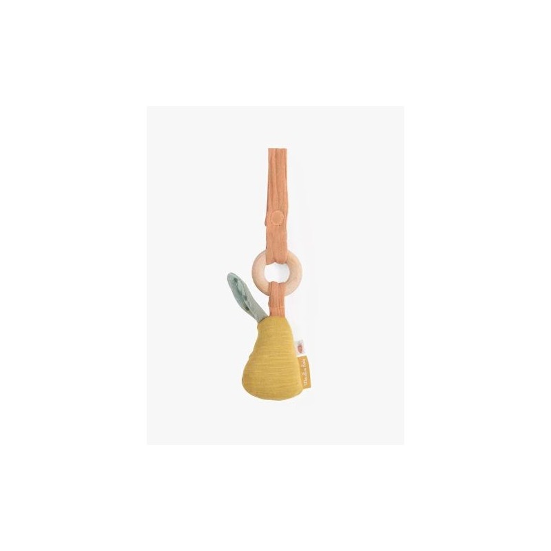 Hochet anneau bois poire - Trois petits lapins Hochet anneau bois poire - Trois petits lapins