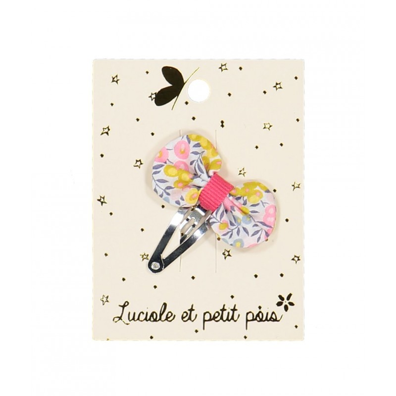 Barrette mini pétale – Liberty Wiltshire lemon curd Barrette mini pétale – Liberty Wiltshire lemon curd