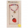 Coffret cadeau - Bracelet & Barrette fraise