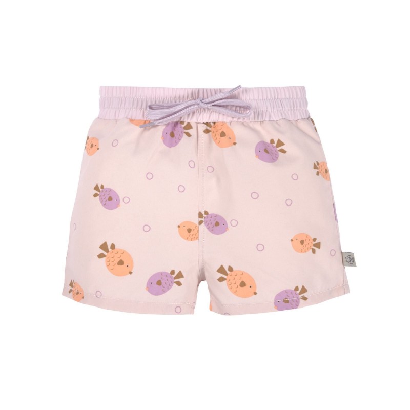 Short de bain anti-UV avec couche intégrée - Poisson rose clair