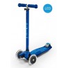 Trottinette Micro - Maxi Micro Deluxe LED Bleu marine