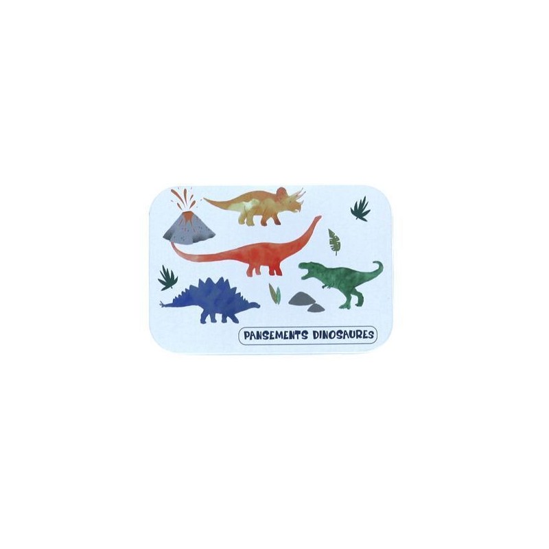 Boîte de pansements dinosaures (bleue) Boîte de pansements dinosaures (bleue)