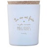 Bougie parfumée La vie est faite de moments magiques - Pistache/amande