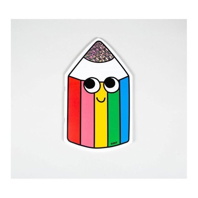 Cahier stickers - Crayon