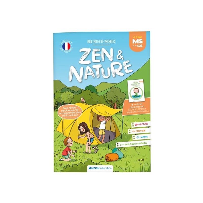 Mon cahier de vacances zen & nature MS à la GS, 4-5 ans : 2023