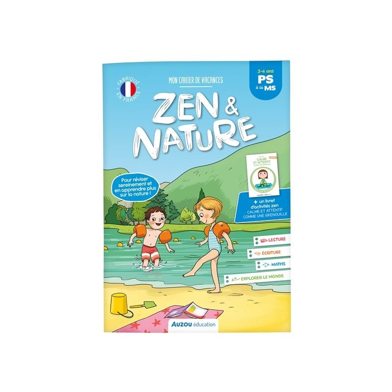 Mon cahier de vacances zen & nature PS à la MS, 3-4 ans : 2023