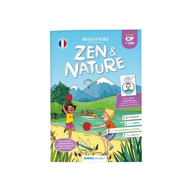 Mon cahier de vacances zen & nature CP au CE1, 6-7 ans : 2023