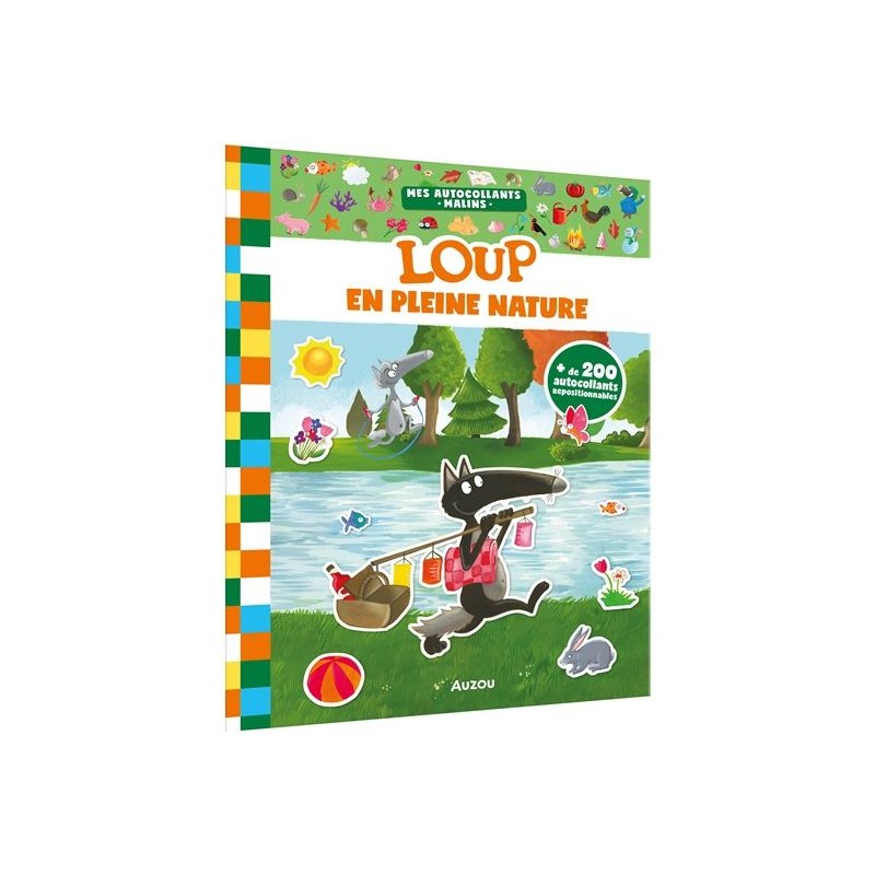 Mes autocollants malins - Loup en pleine nature