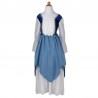 Robe de paysanne médiévale bleue, 5-6 ans