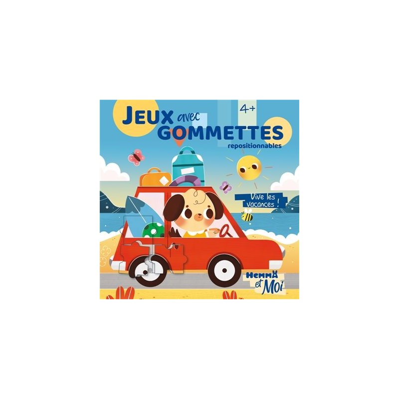 Jeux avec gommettes repositionnables - Vive les vacances !