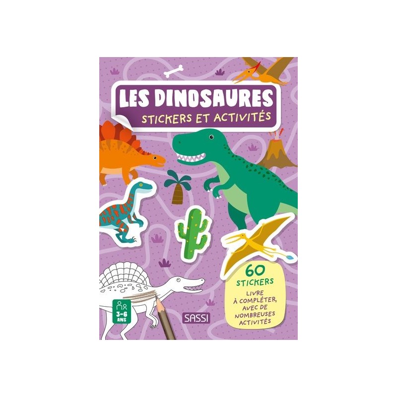 Livre d'activités et stickers - Les dinosaures