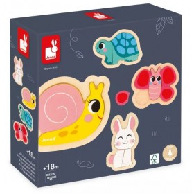 4 puzzles évolutifs - Jardin