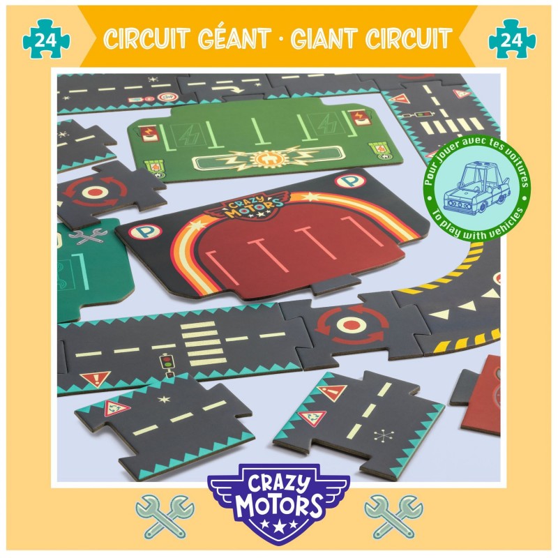 Crazy Motor Circuit géant - City (24 pièces)