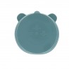 Bol ours en silicone bleu