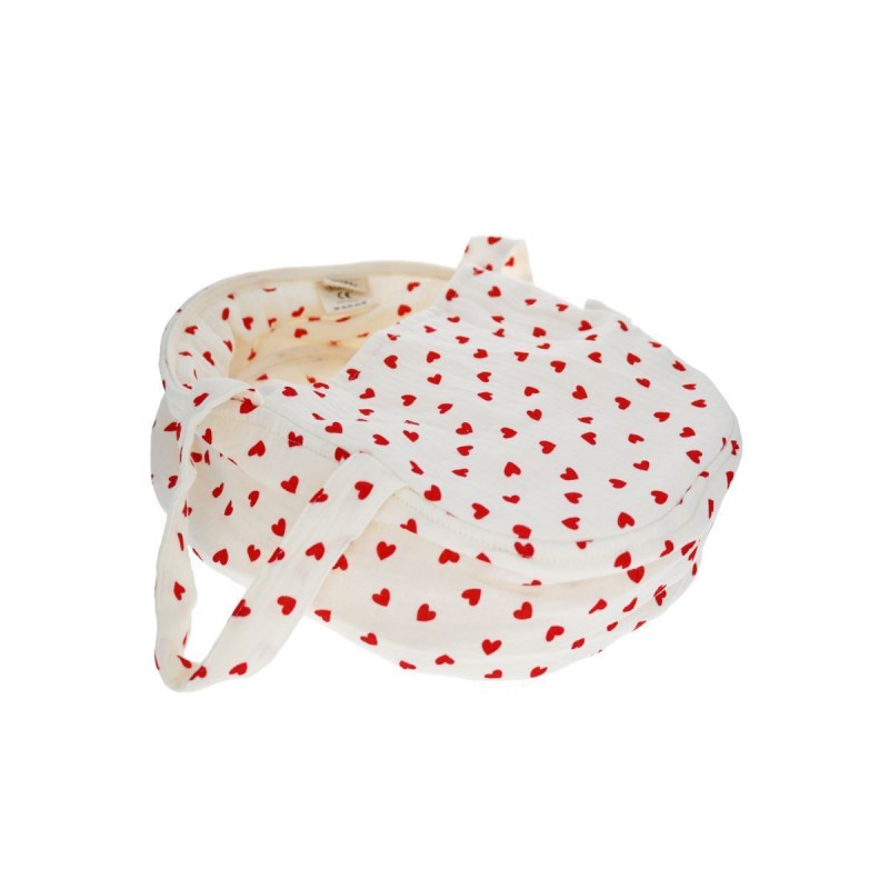 Couffin 42 cm pour poupons tissu liberty