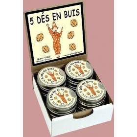 5 dés en buis