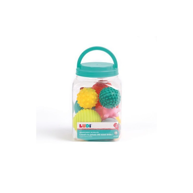 Assortiment de 8 balles sensorielles Assortiment de 8 balles sensorielles