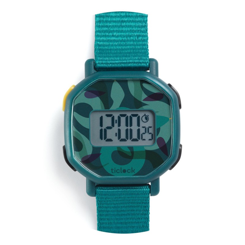 Montre digitale Ticlock - Green snakes