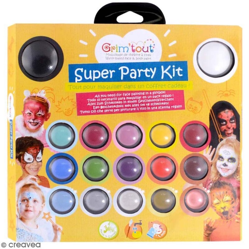Palette de maquillage 17 couleurs - Super Party Kit