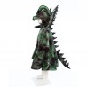 Cape de Dilophosaurus Grandasuarus avec griffes, vert/noir, 4-6 ans