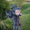 Cape de Dilophosaurus Grandasuarus avec griffes, vert/noir, 4-6 ans