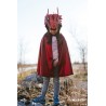Cape de dragon métallique Rubis, 5-6 ans
