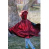 Cape de dragon métallique Rubis, 5-6 ans